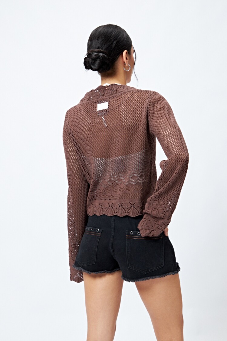SHORT BOHO Negro