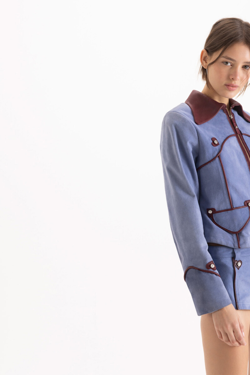 CHAQUETA ROSE Celeste