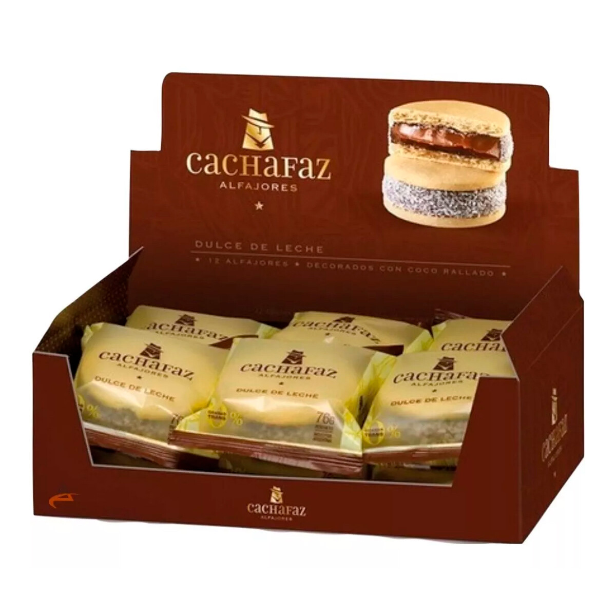 Caja X 12 Alfajores Cachafaz Chocolate - BLANCO 
