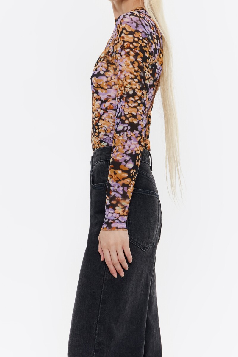 CAMISETA AJUSTADA TUL LEOMIMOS Rosa