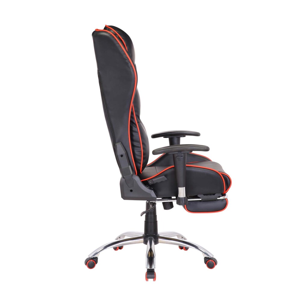 SILLA GAMER PU-Y-METAL NEGRO CONFORT D-303