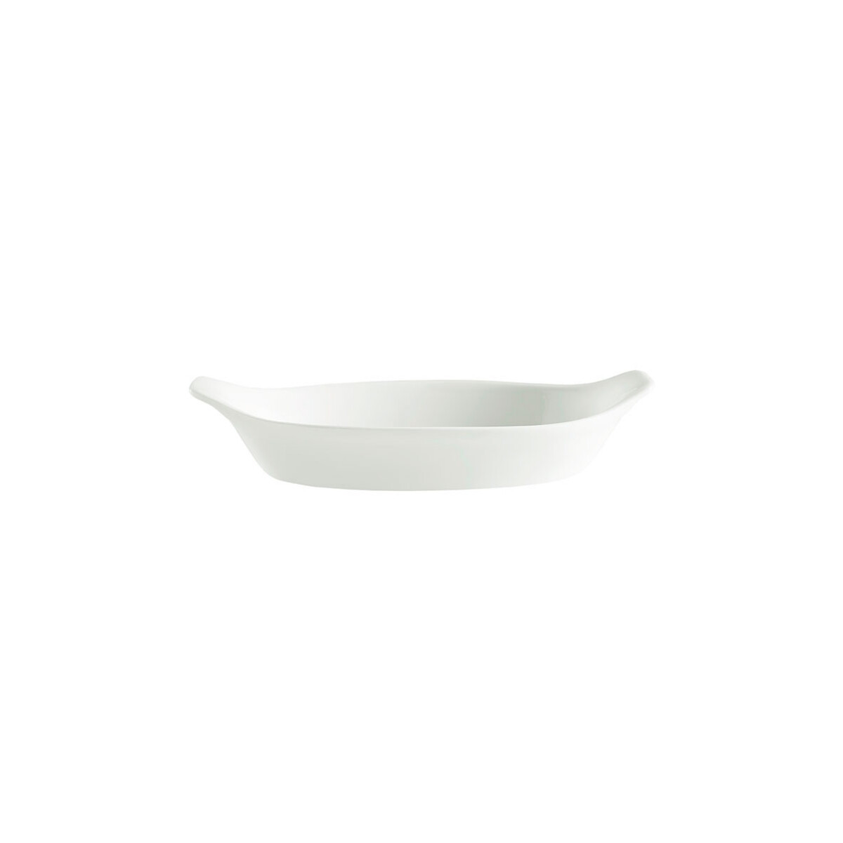 Bandeja para Gratinar de Porcelana Blanca 23 x 12 cm 