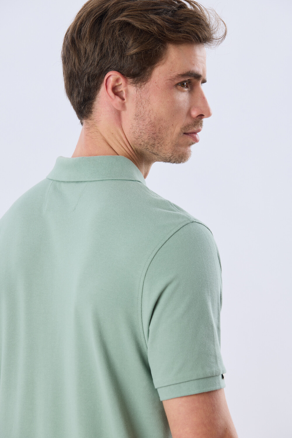 REMERA POLO LISA PIQUÉ Verde Claro