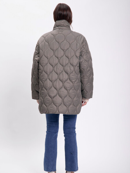 Campera capitoneada Verde