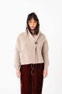 CARDIGAN CON CAPUCHA Beige