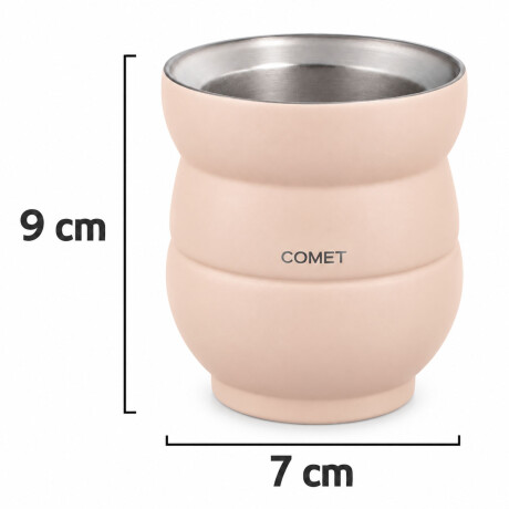 Mate Chico con Doble Pared en Acero Inoxidable 140Ml Comet Rosado