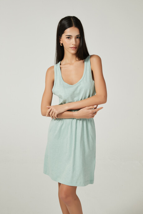 Vestido Marisa Verde Grisaceo
