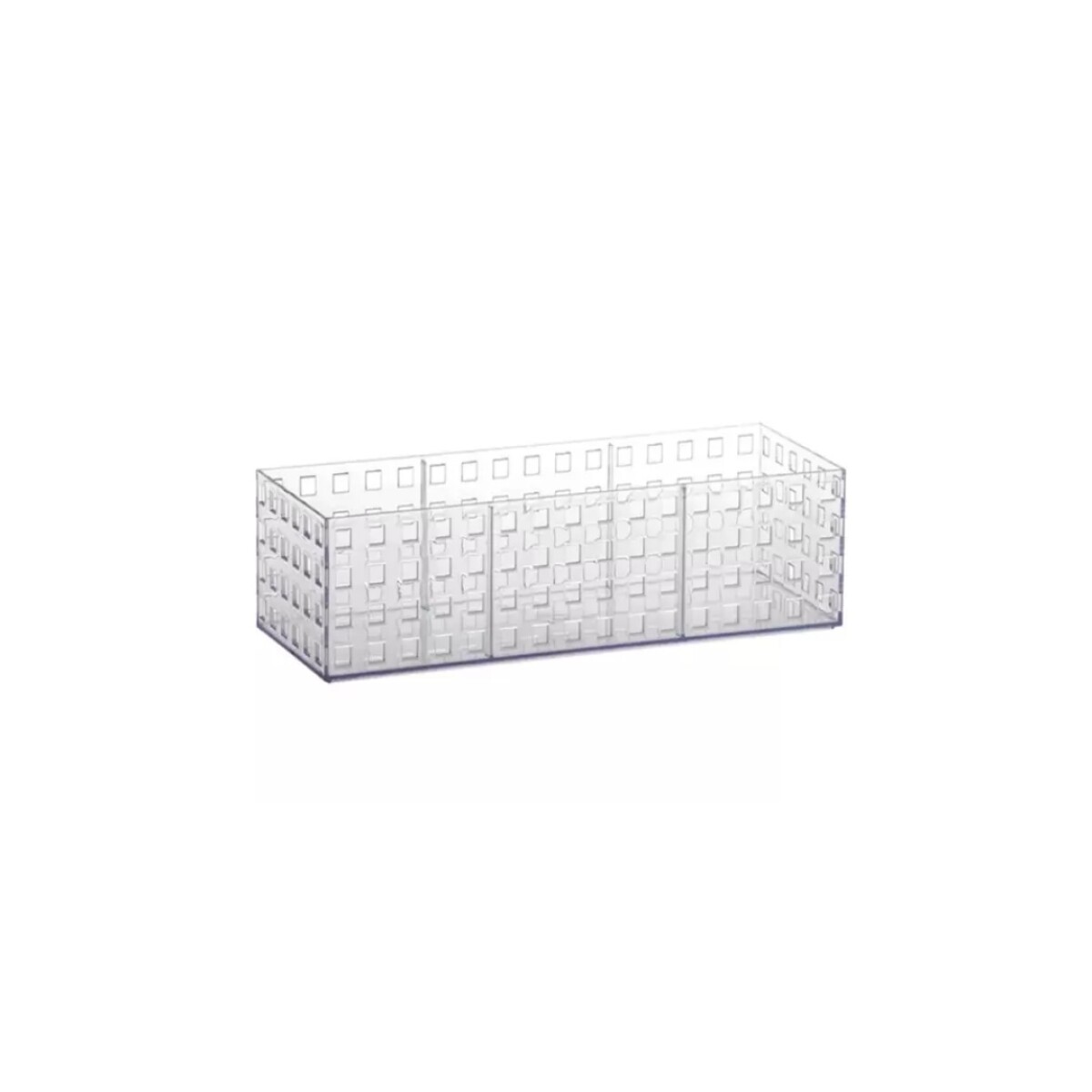Organizador Acrilico Apilable Rectangular Quadratta 33x11x8c 