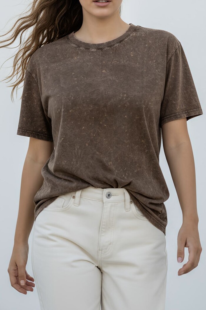 Remerón Algodón Lavado Vison