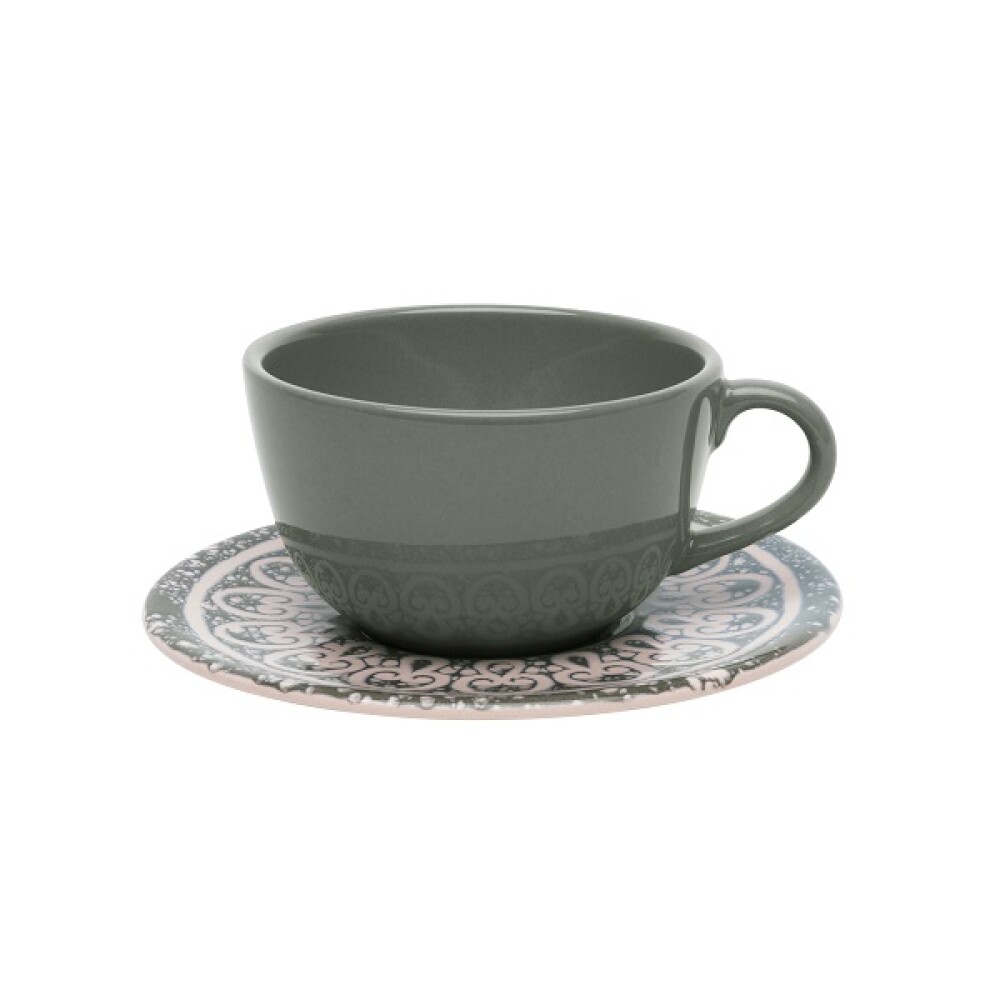Taza te con plato Elo 220 ml OXFORD Taza te con plato Elo 220 ml OXFORD