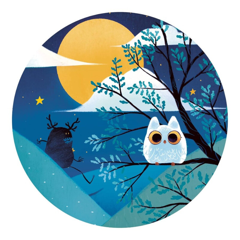 Puzzle Silueta Caballero Luna Llena Djeco Puzzle Silueta Caballero Luna Llena Djeco