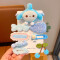Broche Infantil Con Diseño Textil Azul