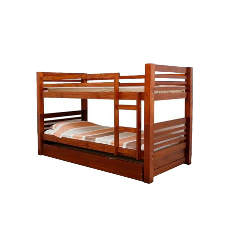 Cama Cucheta Línea Vermont con Auxiliar Marrón