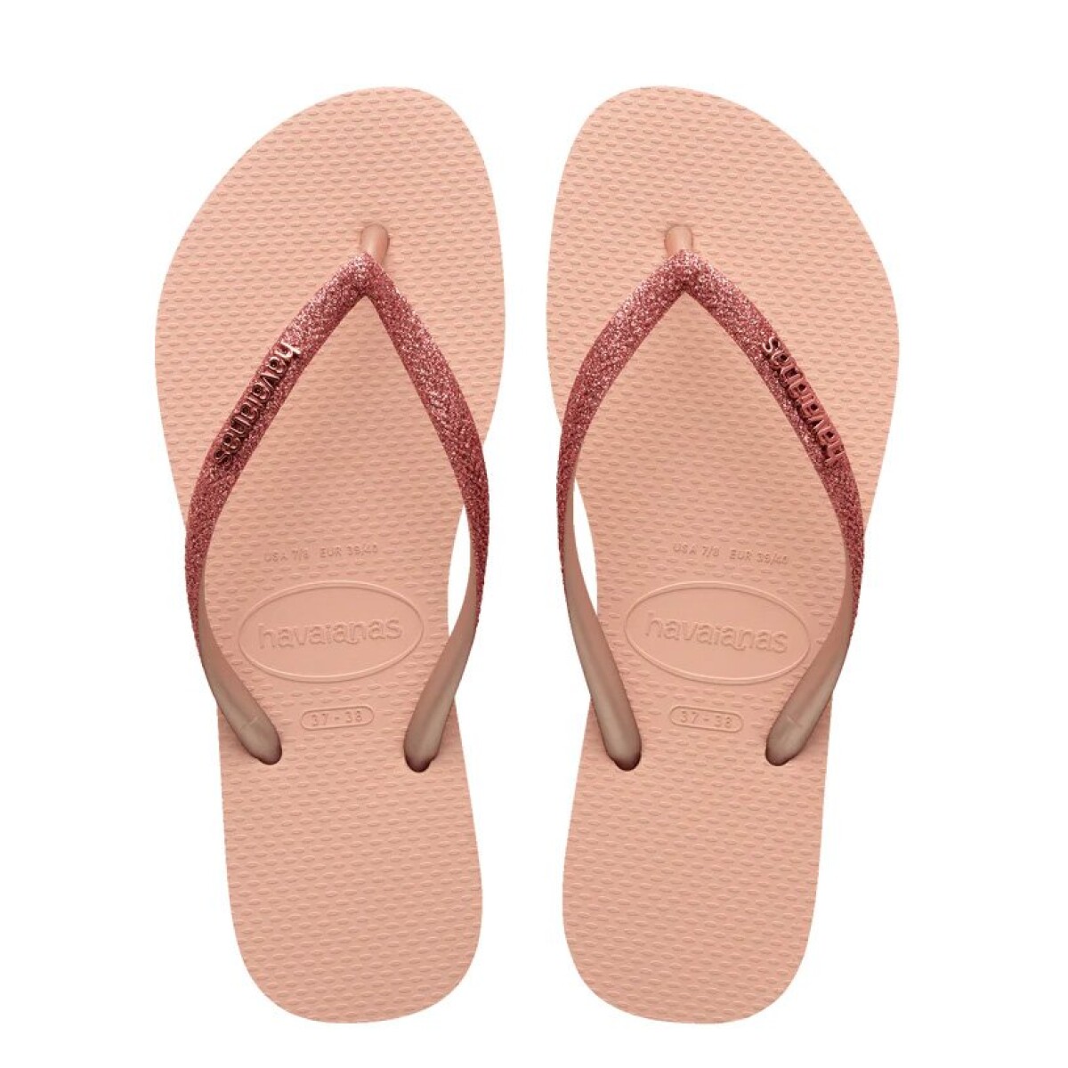 Sandalias de Mujer Havaianas Slim GLitter II - Rosa 