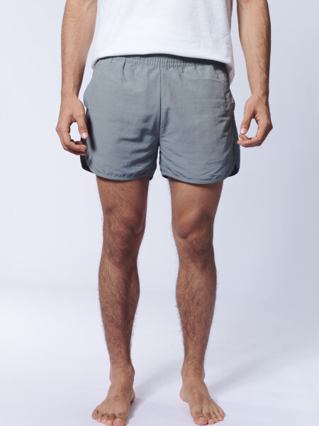 Short de baño runner Gris Claro