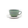 Taza de te con plato Samambaia 200 ml OXFORD Taza de te con plato Samambaia 200 ml OXFORD