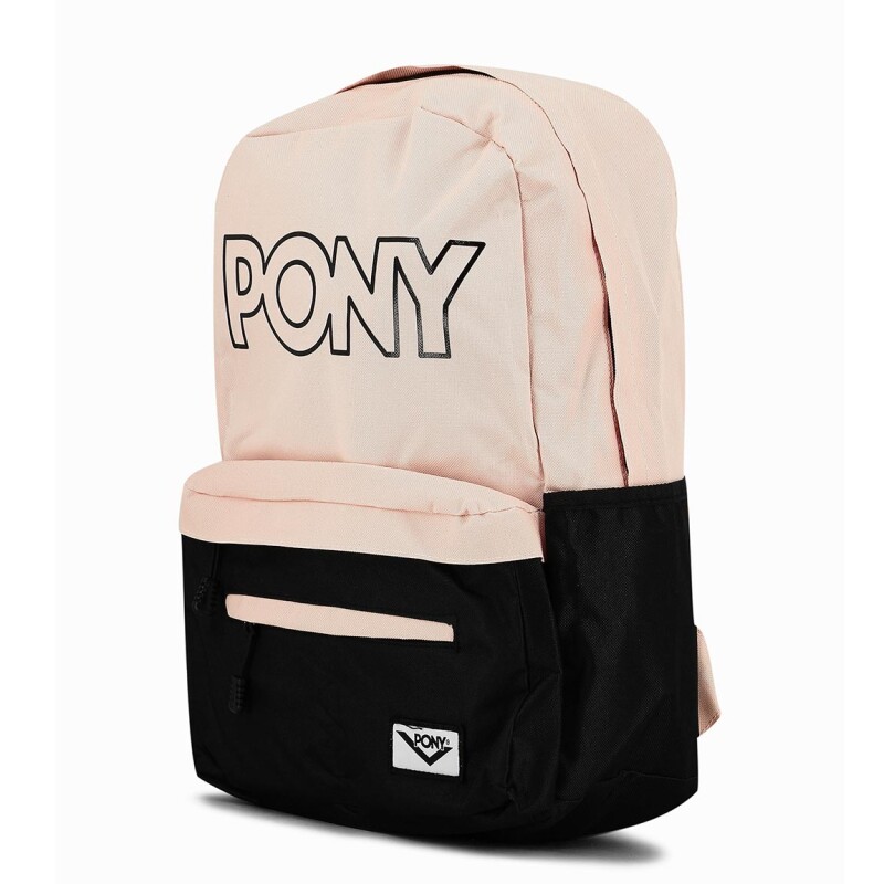 Pony Mochila Soho - Negro-rosado Negro-rosado