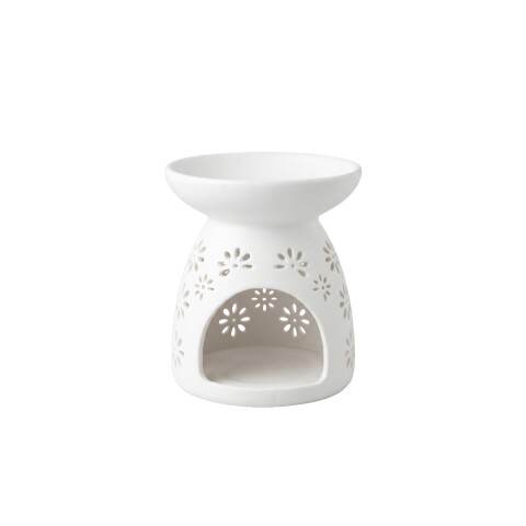 QUEMADOR CERAMICA BLANCO 10X11CM Unica