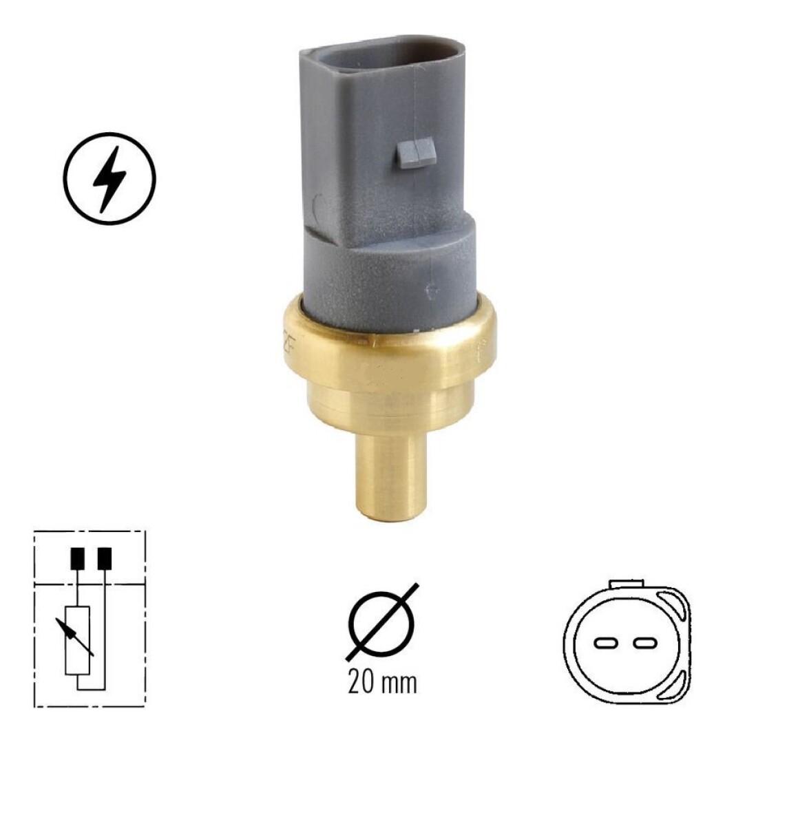BULBO DE TEMPERATURA GOL G5 / GOL 1.0 04/... FOX / POLO / SURAN 04/… BORA (2 PA 