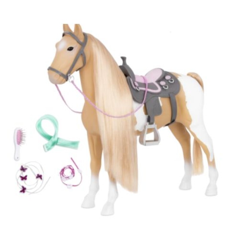 CABALLO 51cm p/PEINAR - PALOMINO PINTADO Caballo 51cm P/peinar - Palomino Pintado