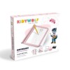 Pizarra magica con luz led 2 lados incluye 4 marcadores Rosa