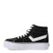 Botas Unisex PONY Plataforma Casual Lona Negro - Blanco