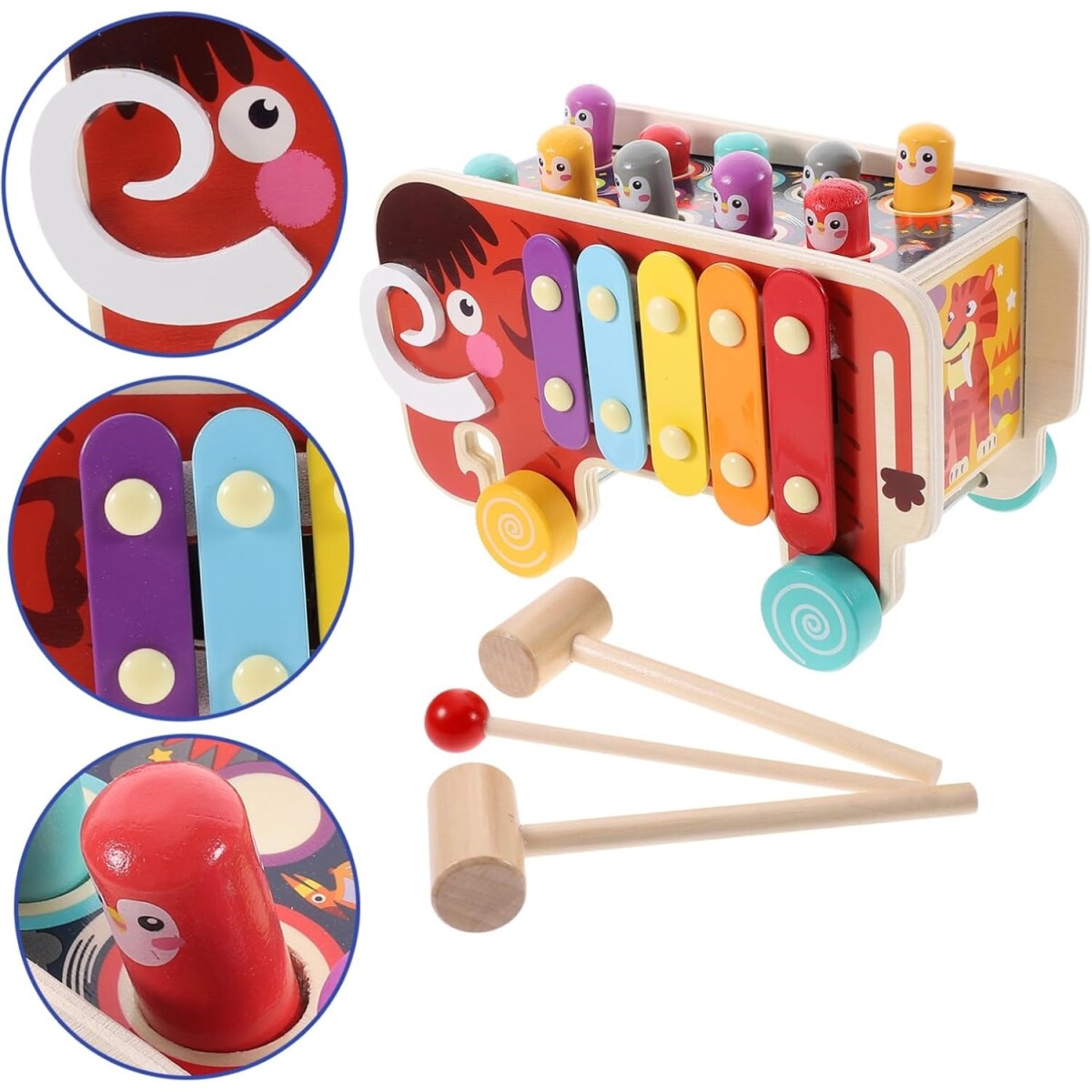 Xilofón Montessori 250202 Mamut De Madera Martillar Ub 