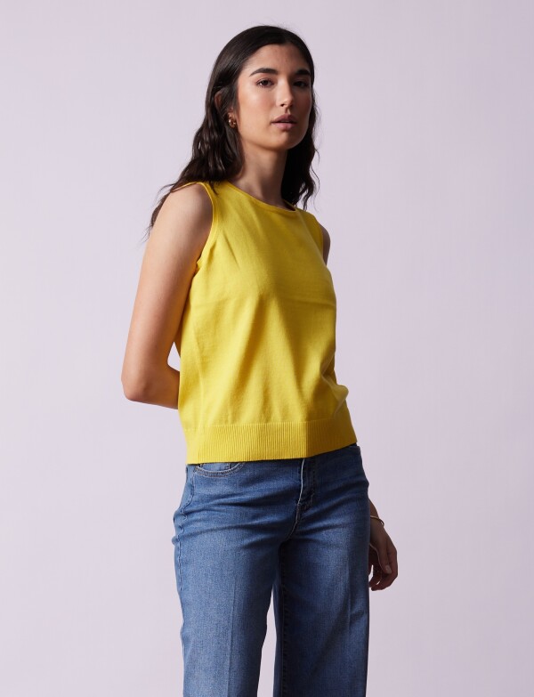 Musculosa Tejida AMARILLO