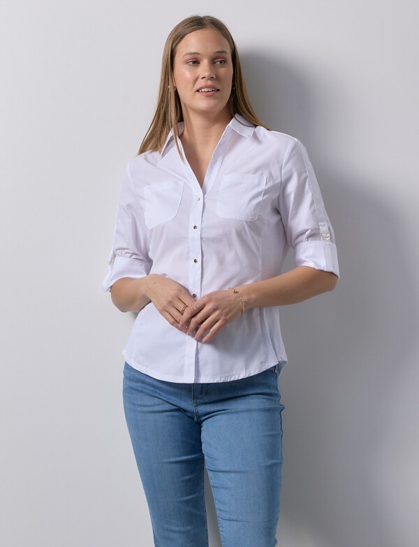 Camisa Det Metal BLANCO