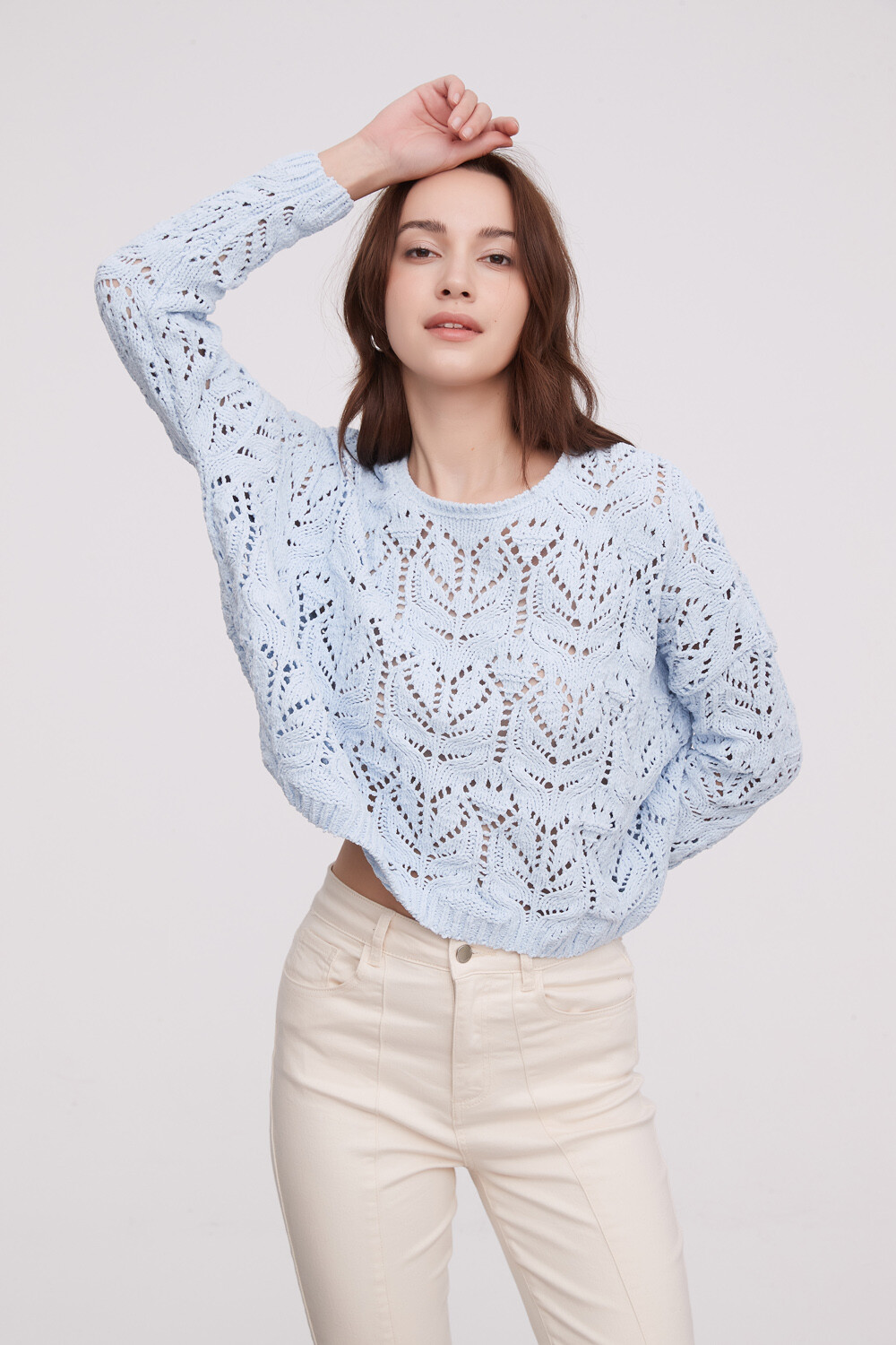 Sweater Idara Celeste Claro