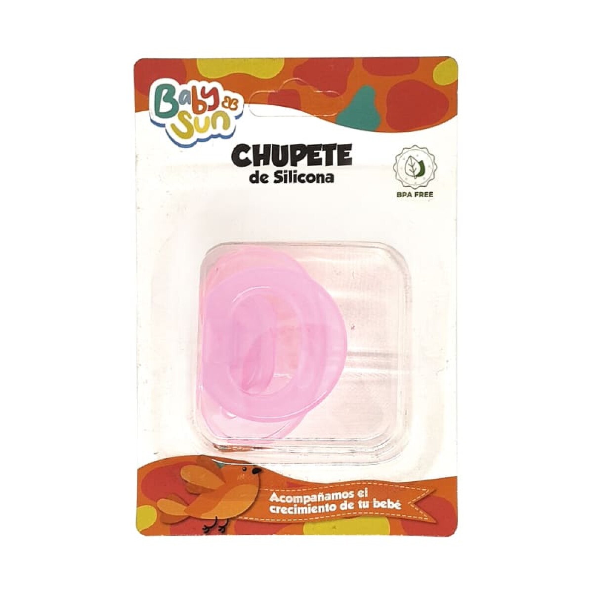 BABYSUN CHUPETE SILICONA ROSA COD:P009 