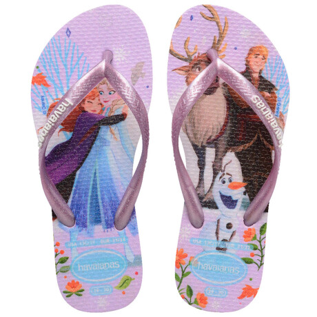 Sandalias de Niña Havaianas Slim Princess Violeta Metalizado