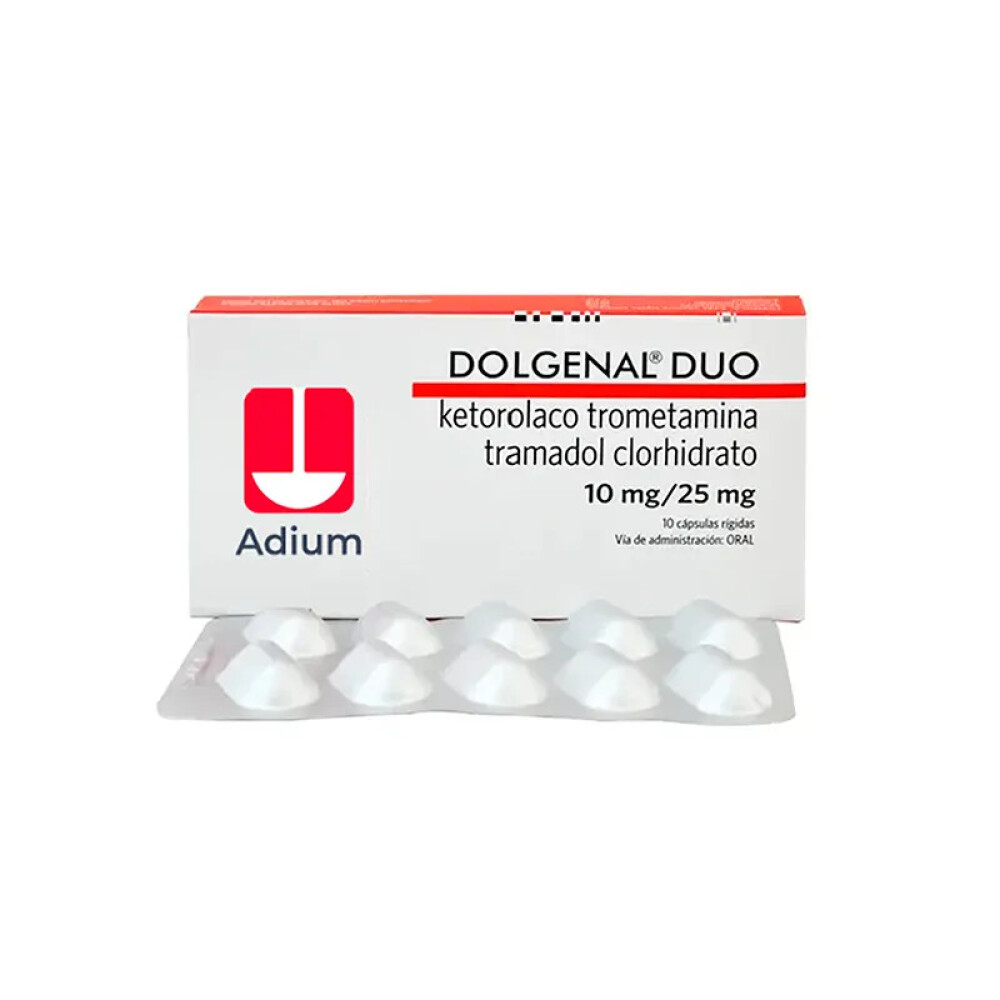 DOLGENAL DUO 10 MG CJ X 10 CAPS. única