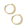 Caravanas aros Leticia de oro amarillo 18k con circonias Caravanas aros Leticia de oro amarillo 18k con circonias