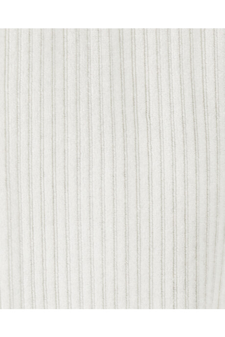 Pantalón de poliéster, aterciopelado, blanco Sin color