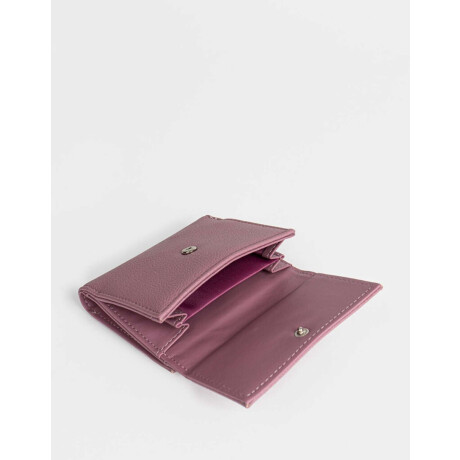 Billetera Cuerina Snap Violeta Uva