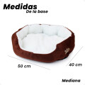 Cucha Portátil Para Mascota 40x50cm Marron