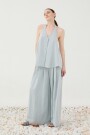 CHALECO HALTER Celeste