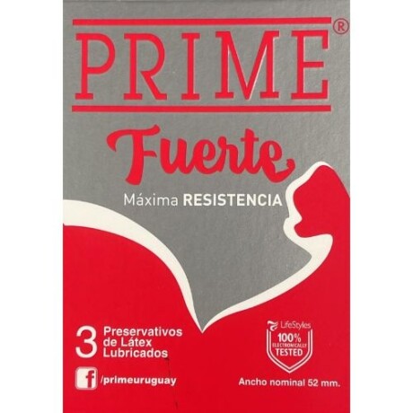 Preservativo Prime Fuerte x3 Preservativo Prime Fuerte x3