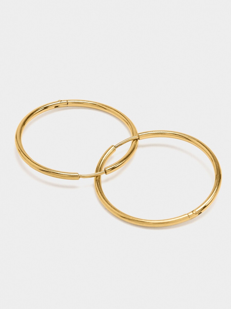 Aros Lisos - Acero Inoxidable dorado