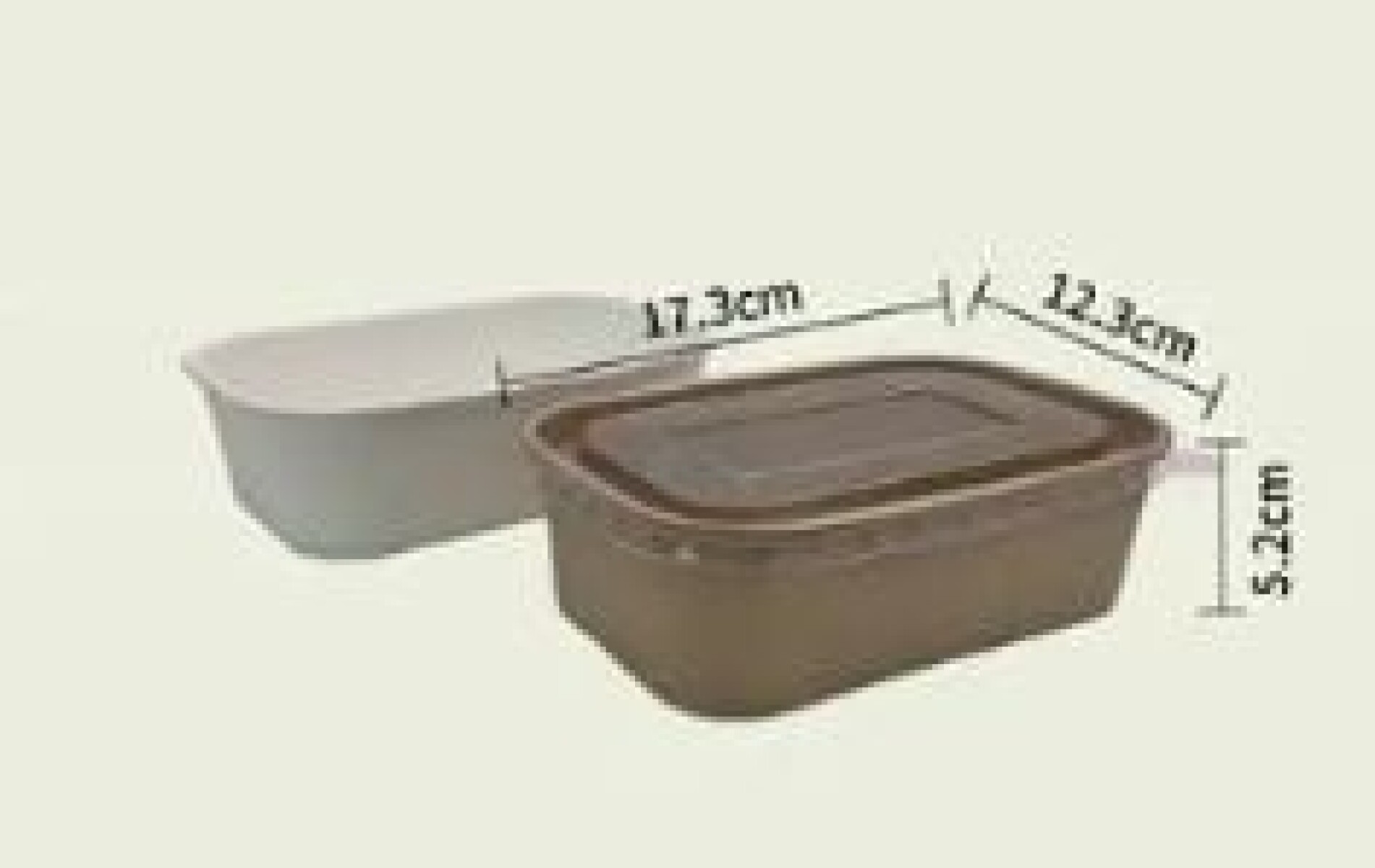 POTE RECTANGULAR POLIPAPEL BLANCO 650 ML CX300 
