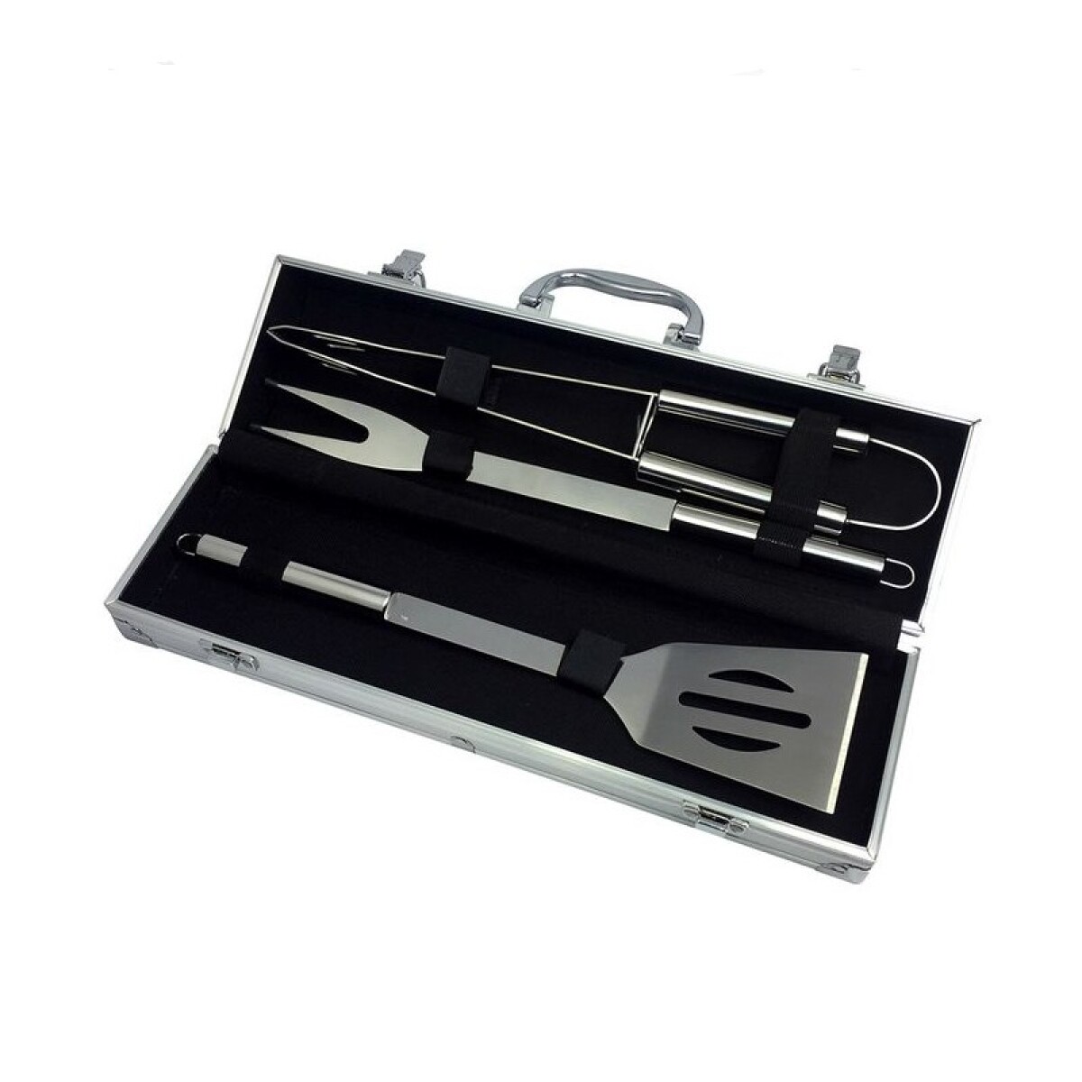 SET X 3 PZAS PARA ASADO ACERO INOX. 