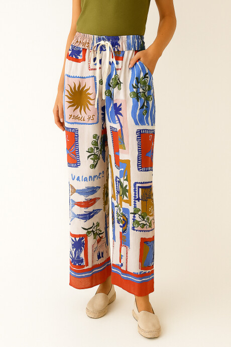 Pantalon Sioran Estampado 1