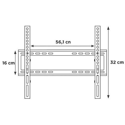 Soporte Unique Fijo 32" a 80" Cap. 40kg RC-2G Soporte Unique Fijo 32" a 80" Cap. 40kg RC-2G
