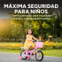 Bicicleta infantil Shengdi Rod 12 Canasto Parrilla Rueditas Color Rosa Claro