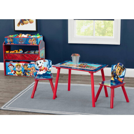 Set juego de mesa y organizador Paw Patrol Azul