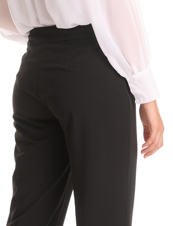 Pantalon En Crepe NEGRO