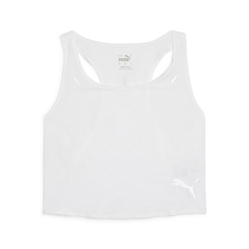 Run Ultraspun Crop Top - Mujer White