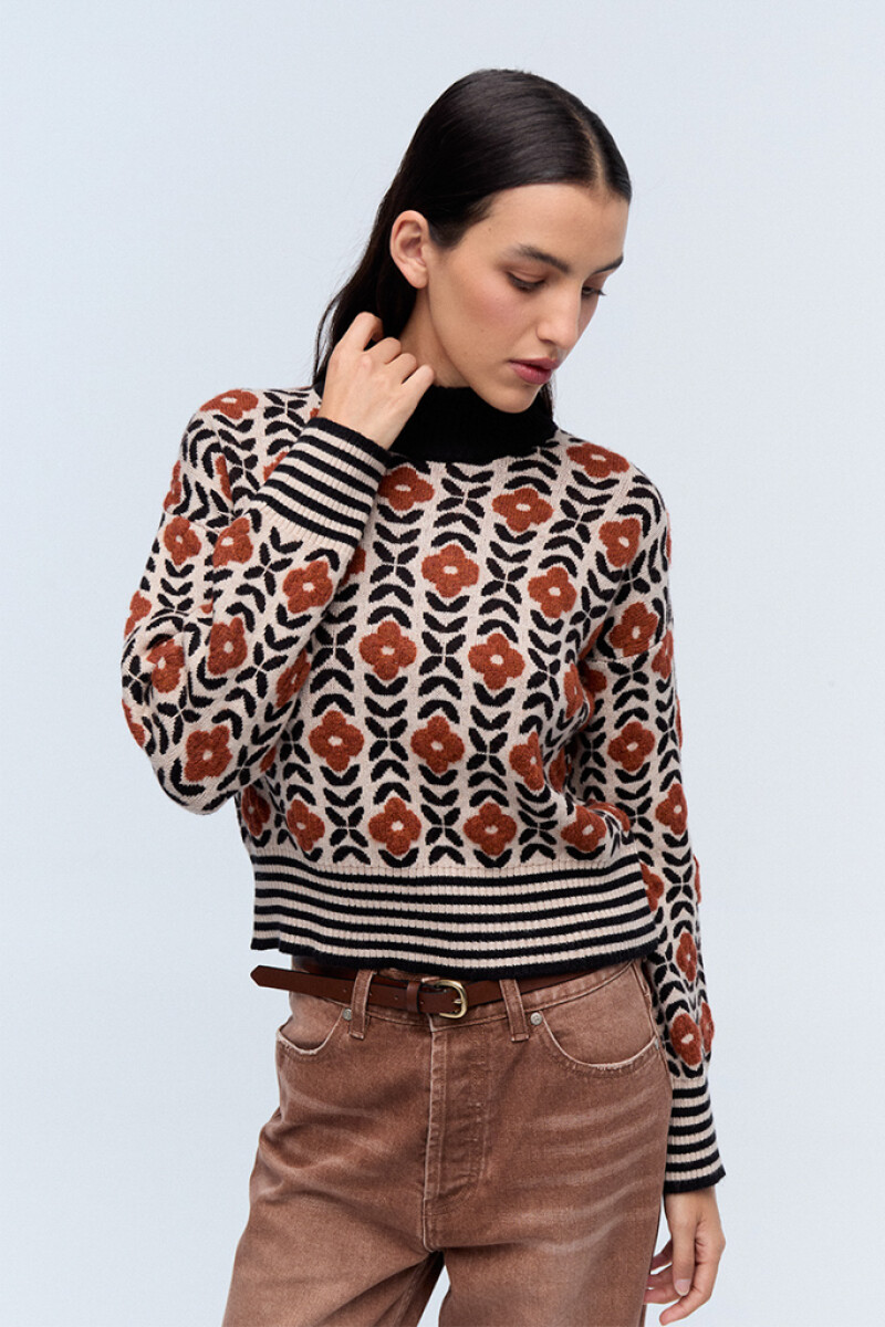Sweater Fleur - Naranja 