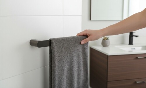 Soporte para toalla A035 18 45 2 grafito Soporte Para Toalla A035 18 45 2 Grafito